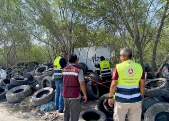 Clausuran y aseguran predio con llantas en desuso en Reynosa