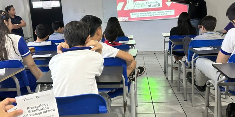 Fortalece STPS prevención del trabajo infantil con jornada informativa para estudiantes en Ciudad Victoria