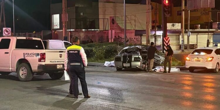 choque en rotonda de Reynosa