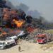 Provocan incendio en basurero de Ciudad Victoria y se queman 25 mil llantas