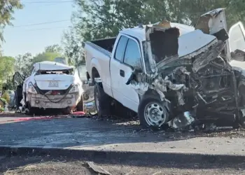 Mueren doctora y sus dos hijos en choque en carretera Victoria-Matamoros