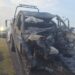 En choque muere hombre calcinado en carretera Reynosa-San Fernando