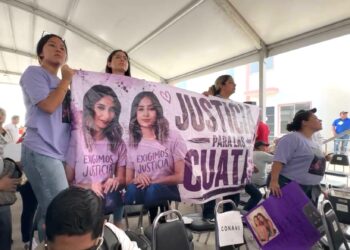 Estos fueron las protestas en visita de Claudia Sheinbaum a Matamoros