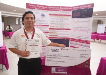 Estudiante de la UAT diseña dispositivo para reducir consumo eléctrico en edificios