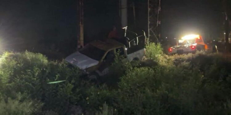 Policías caen a zanja en Reynosa mientras iban a llamado de emergencia