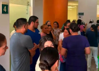 Otra protesta en hospital del IMSS en Reynosa por falta de aire acondicionado