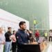 Beto Granados encabeza el arranque de la rehabilitación de las Canchas del Cambio.