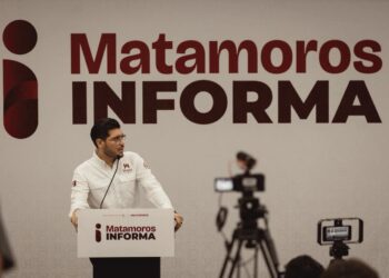 Beto Granados anuncia la ampliación de la avenida 12 de Marzo en Matamoros.