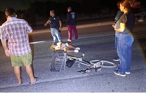 Mujer ciclista atropellada en Reynosa queda herida y responsable huye