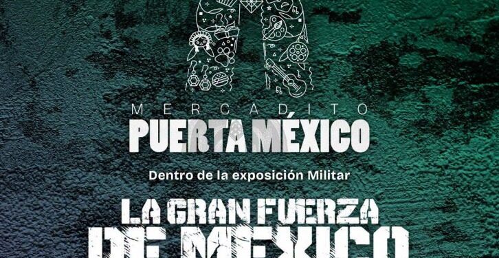 Familias recorren los puestos del Mercadito Puerta México en el Parque Olímpico de Matamoros.