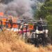 Incendio consume alrededor de 21 patrullas en Ciudad Victoria