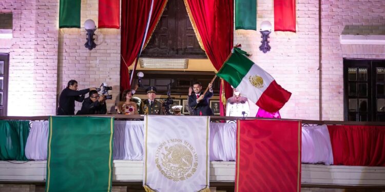 Albertos Granados encabeza su segundo Grito de Independencia en Matamoros