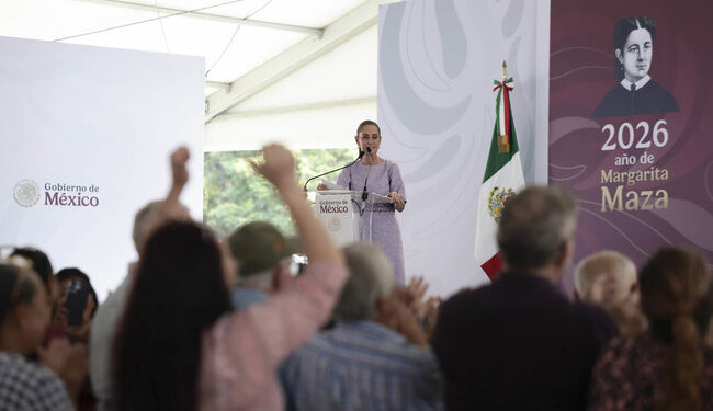 Claudia Sheinbaum llama prianistas a manifestantes en Colima