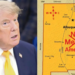 Los polémicos mapas difundifos por Donald Trump que indignan al mundo