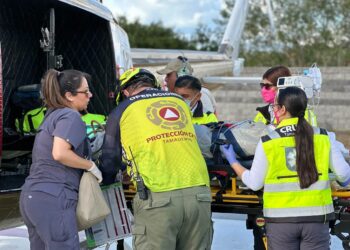 Trasladan vía aérea a Ciudad Victoria a niña atropellada en Matamoros