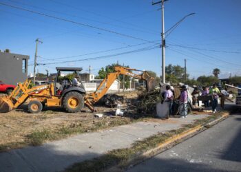 Jornada de descacharrización realizada en la colonia Santa Elena de Matamoros
