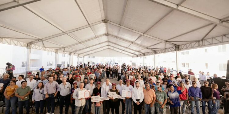 Entrega de viviendas del programa Vivienda para el Bienestar en Matamoros
