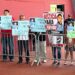 Familiares de Fernando protestan previo al informe de Alberto Granados en Matamoros