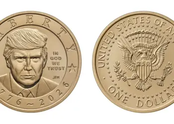 Esta es la moneda con cara de Donald Trump y esto vale en Estados Unidos