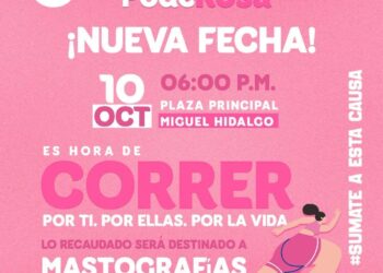 Anuncian nueva fecha para carrera 5K Soy PodeRosa en Matamoros