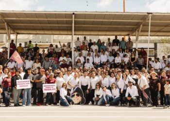 Beto Granados acompaña al gobernador Américo Villarreal durante presentación de resultados en Río Bravo
