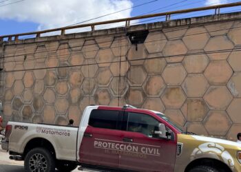 Reparan provisionalmente el Puente Rigo Tovar en Matamoros