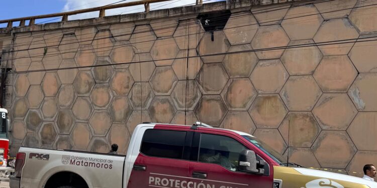Reparan provisionalmente el Puente Rigo Tovar en Matamoros