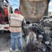 Retiran más de 50 vehículos calcinados durante bloqueos en Matamoros