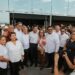 Beto Granados durante el encuentro con Claudia Sheinbaum y Américo Villarreal en Ciudad Victoria
