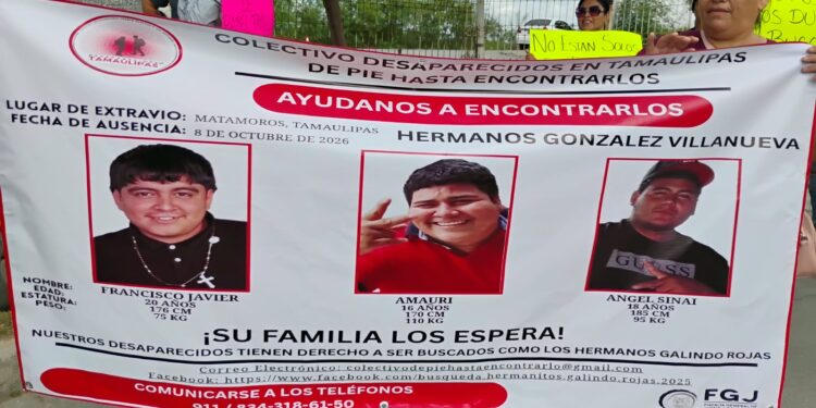 amiliares de hermanos desparecidos en Palmares, Matamoros piden apoyo del ayuntamiento