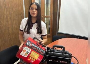 Ella es la estudiante del CETIS Tamaulipas que triunfa con extintor acústico