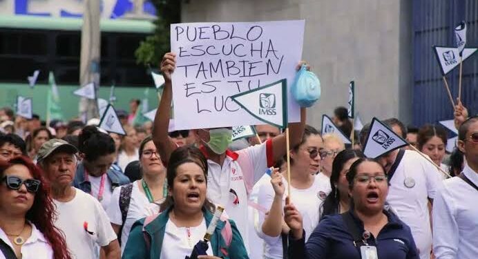Tras protestas en el IMSS negociarán con inconformes: conoce las demandas